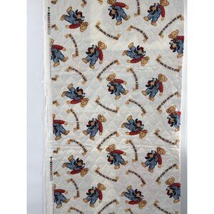 Teddy Bear Quilting Fabric Panel reversible 46”w x 104” long‎